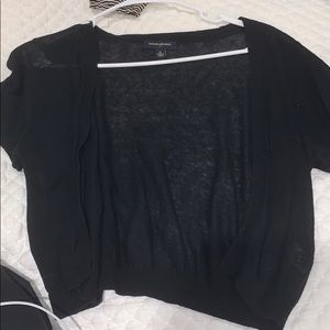 short black sweater